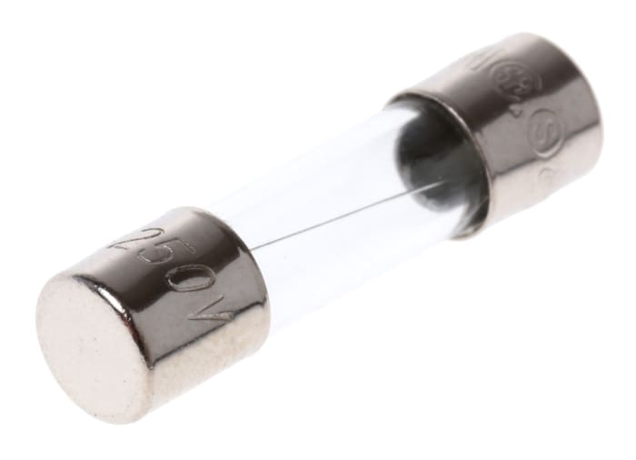 RS PRO 2A F Glass Cartridge Fuse, 5 x 20mm