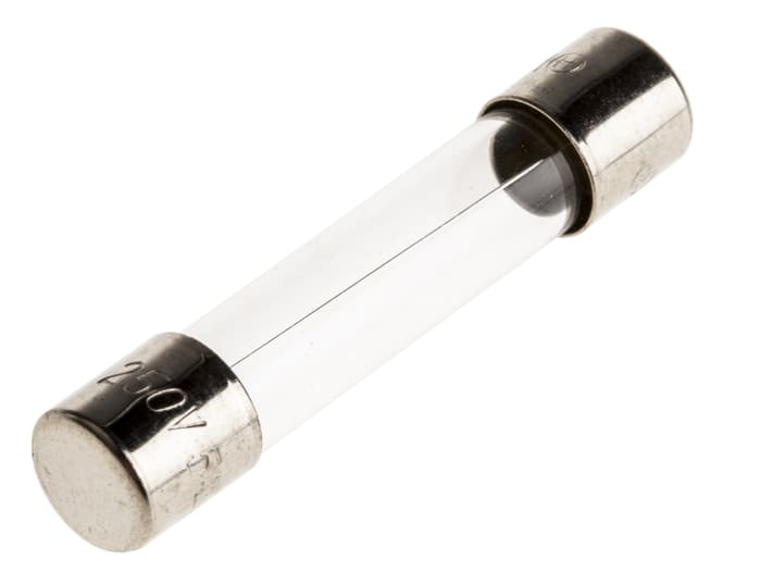 RS PRO 2.5A F Glass Cartridge Fuse, 5 x 20mm