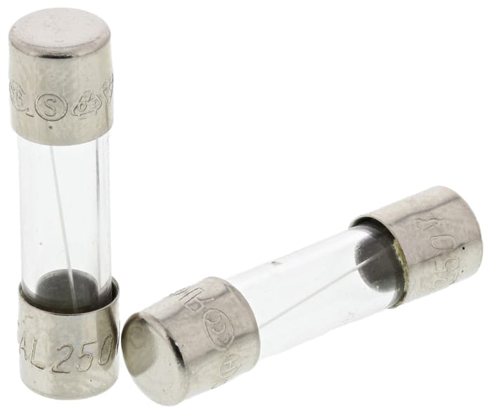 RS PRO 5A F Glass Cartridge Fuse, 5 x 20mm