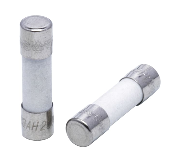 RS PRO 6.3A T Ceramic Cartridge Fuse, 5 x 20mm