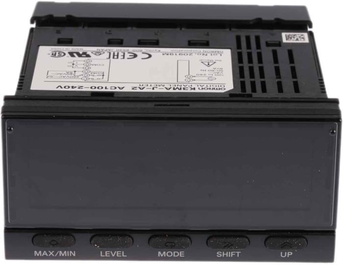 Analizador de red multifunción de panel Omron K3MA-J, con display LCD, para Corriente, Voltaje