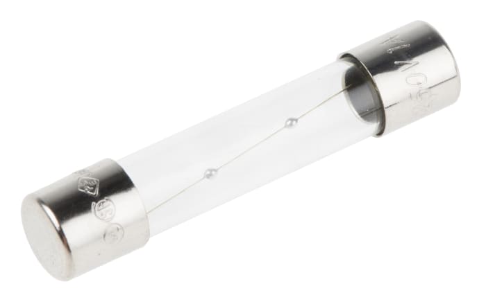 RS PRO 1A T Glass Cartridge Fuse, 6.3 x 32mm