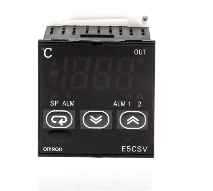 Omron E5CSV Panel Mount PID Temperature Controller, 48 x 48mm, 2 Output Relay, 100 → 240 V ac Supply Voltage ON/OFF,