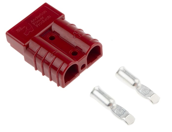 6331G1 Anderson Power Products, Anderson Power Products, SB50 Series 2 Way  Battery Connector, 50A, 600 V, 612-0166