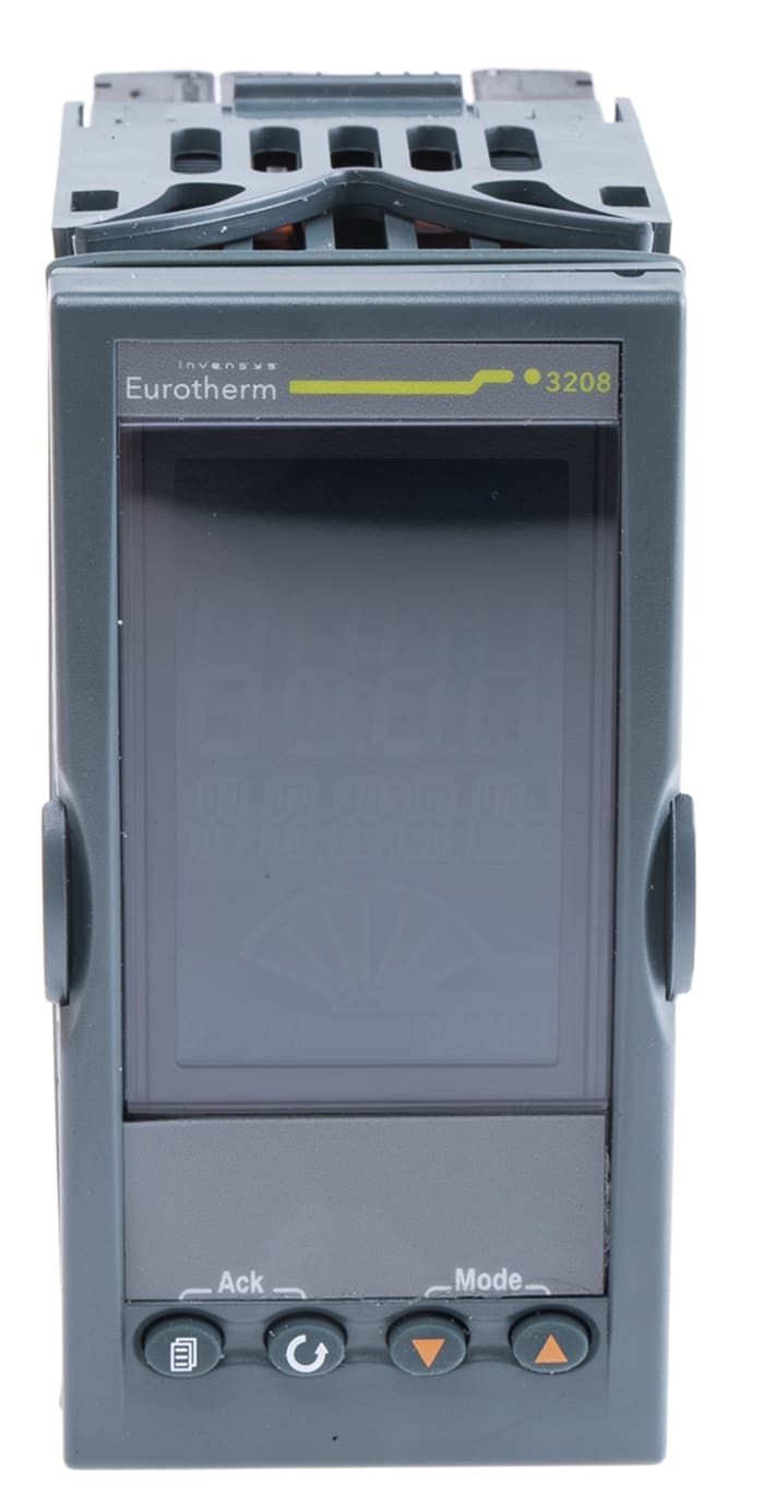 Eurotherm 3208 PID Temperature Controller, 96 x 48 (1/8 DIN)mm, 4 Output Analogue, Changeover Relay, Relay, 85 →