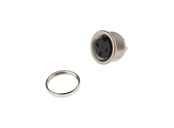 Amphenol Connector, 3 Contacts, Panel Mount, Socket, Female, IP40, C 091 A Series