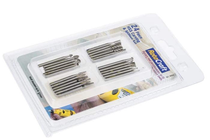 Kit de coupe et de fraisage RS PRO 24 pièces à utiliser avec Outils Dremel