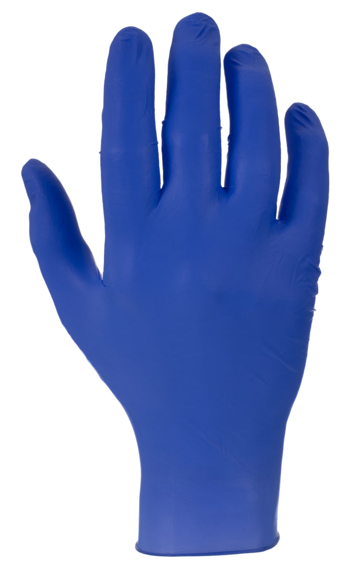 Polyco Healthline Indigo Purple Powder-Free Nitrile Disposable Gloves, Size L, 100 per Pack
