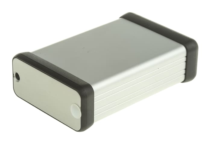 Hammond 1455 Series Silver Anodised Aluminium Handheld Enclosure, , IP54, 80 x 54 x 23mm