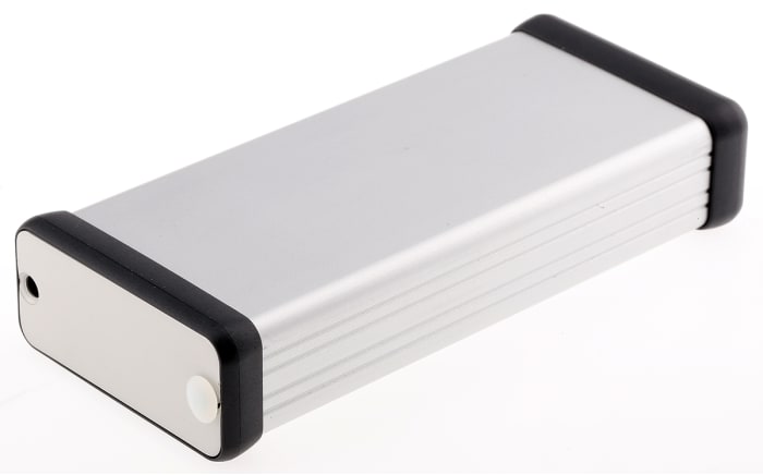 Hammond 1455 Series Silver Anodised Aluminium Hand Held Enclosure, , IP54, 120 x 54 x 23mm