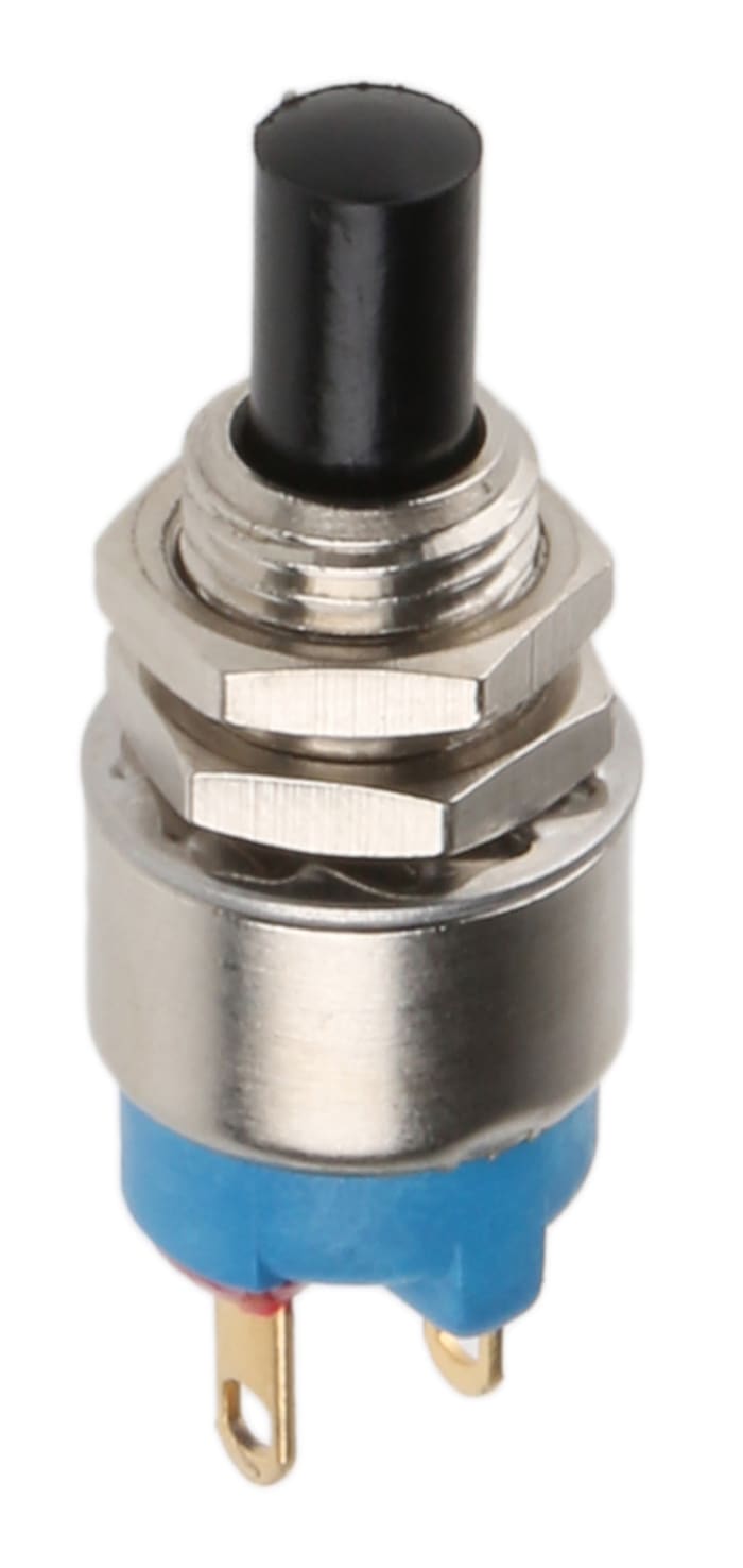 APEM Push Button Switch, Momentary, Panel Mount, 6.5mm Cutout, SPST, 30V dc