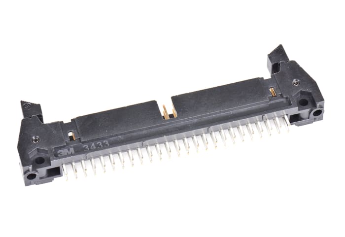 3M 3000 Series Straight Through Hole PCB Header, 50 Contact(s), 2.54mm Pitch, 2 Row(s), Shrouded