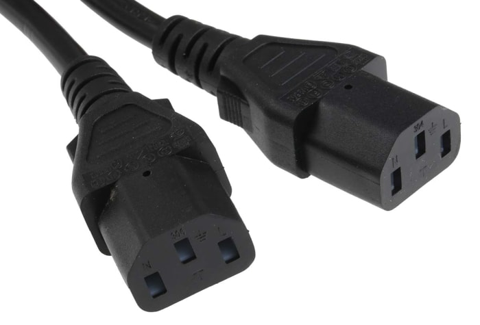 Cable de alimentación RS PRO con hembra IEC C13