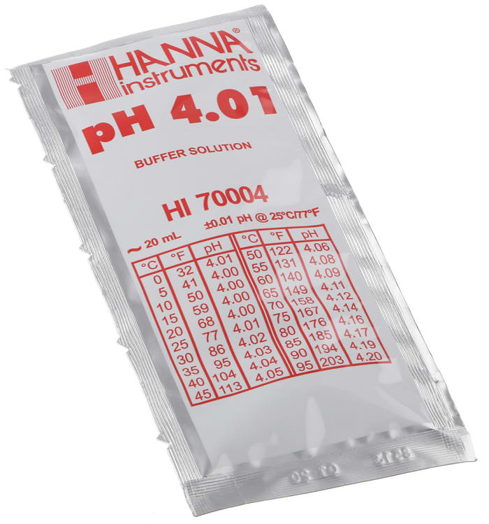 Hanna bustina soluzione calibrazione ph 4.01 usa e getta 20 ml (25 pz