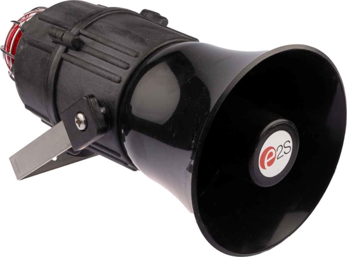 e2s E2xC1X05F Series Red Sounder Beacon, 24 V dc, IP66, Wall Mount, 116dB at 1 Metre