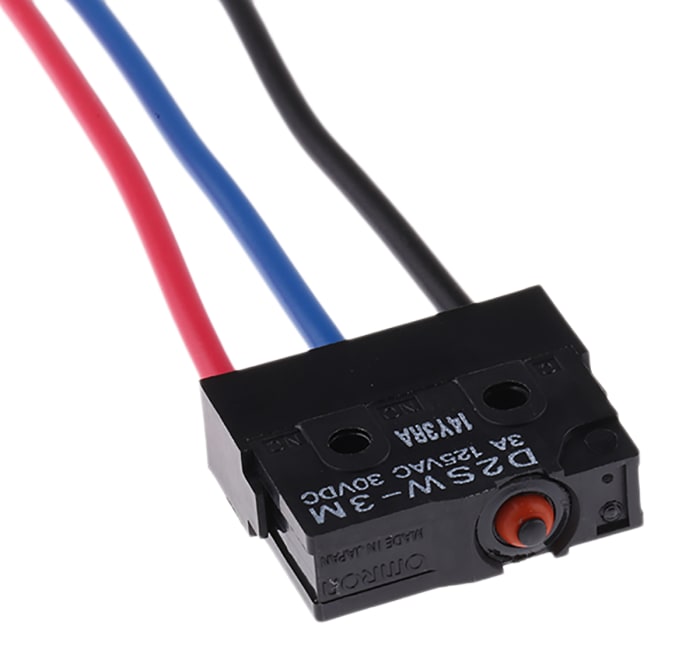 Microinterruptor, Émbolo de Pin SPDT 3 A a 30 V dc