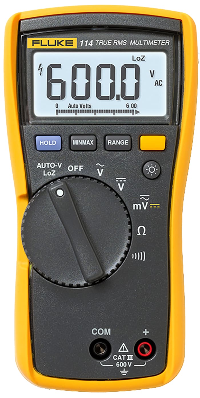 Multimètre 114 Fluke Portable, 600V c.a.