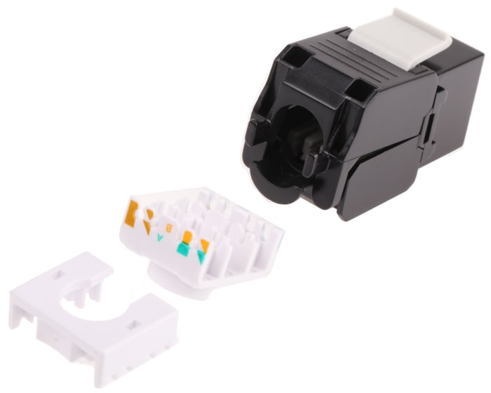 Roline Cat6a RJ45 16 Port Keystone Jack, UTP Shielding