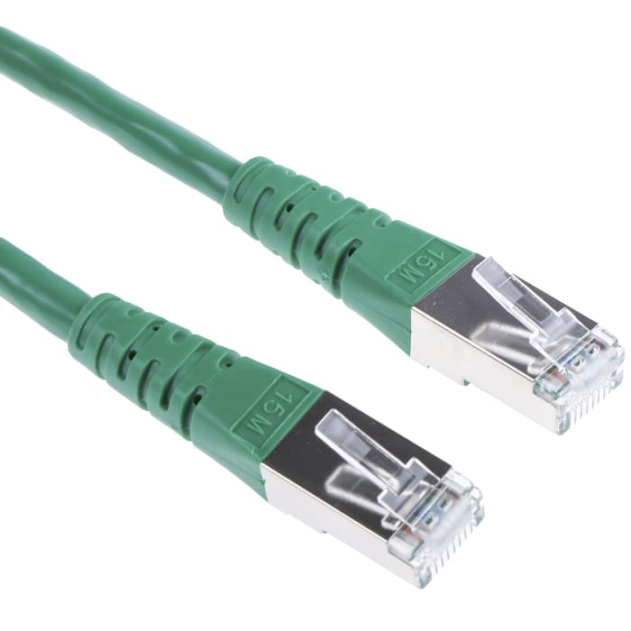 Câble Ethernet Roline catégorie 6, S/FTP, Vert, Longueur 15m PVC, avec connecteur