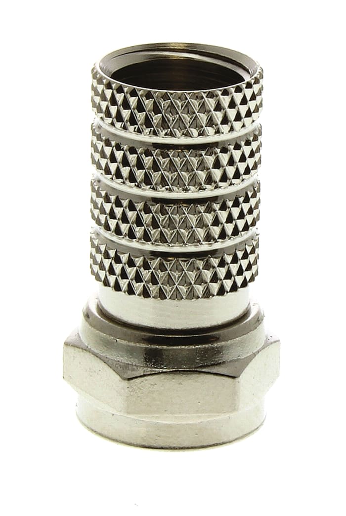 TE Connectivity, Plug Cable Mount F Connector, 75Ω, Twist On Termination, Straight Body