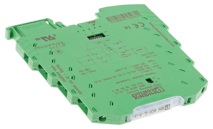 Phoenix Contact MINI MCR Series Signal Conditioner, Resistance Input, Current, Voltage Output, 24V dc Supply, ATEX