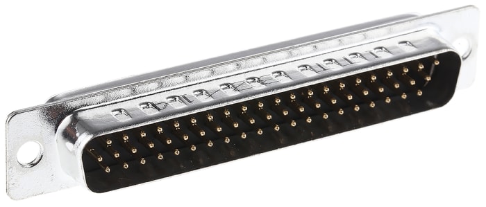 ITT Cannon ZD*A 62 Way Panel Mount D-sub Connector Plug, 2.41mm Pitch