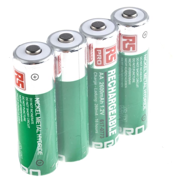 Piles rechargeables AA 2.6Ah RS PRO, NiMH, 1.2V