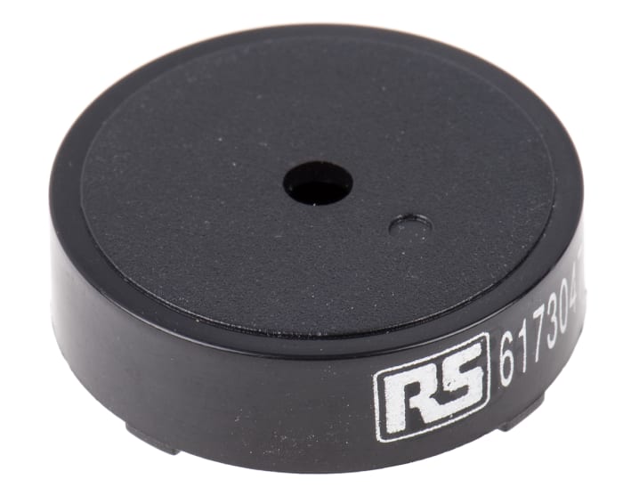 RS PRO 85dB Through Hole Continuous External Piezo Buzzer, 24 x 7.5mm, 1V ac Min, 30V ac Max