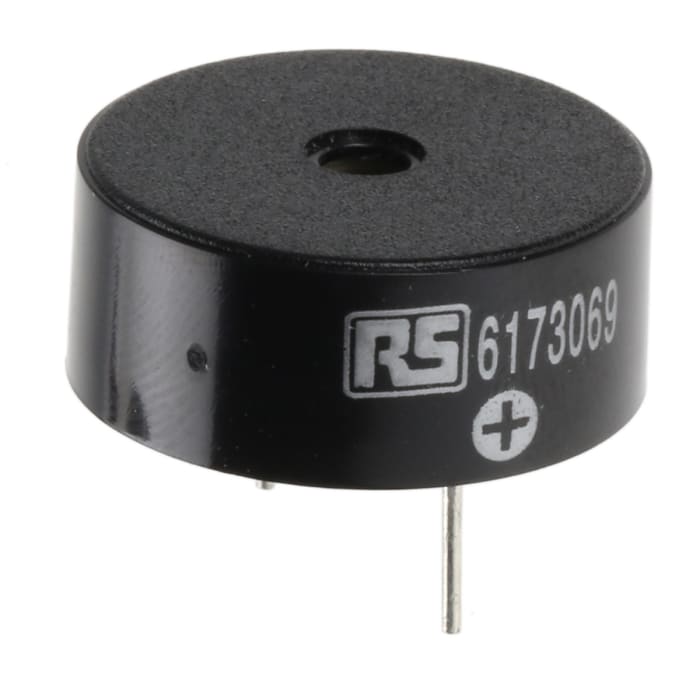 RS PRO 95dB Through Hole Continuous Internal Piezo Buzzer, 23.5 x 9.5mm, 3V dc Min, 20V dc Max