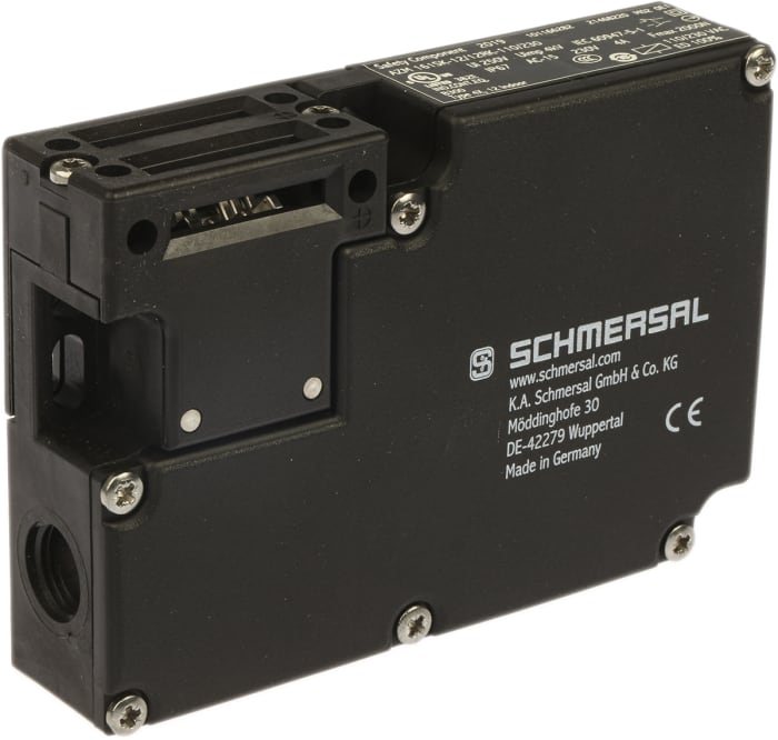 Schmersal AZM 161 Kilitlemeli Emniyet Şalteri (Bobinli), Enerjilendiğinde Açılır, 110 V ac, 230 V ac