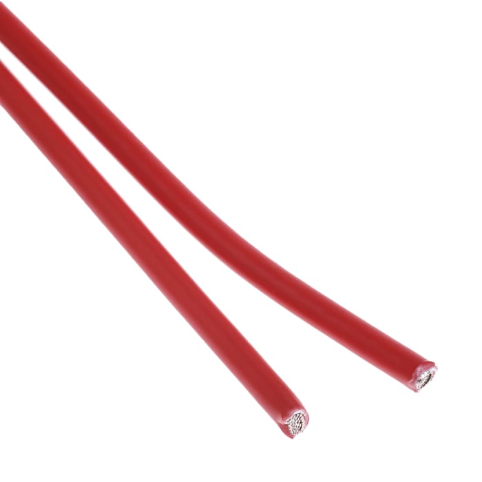 Fils de câblage TE Connectivity, Zerohal 100G, 2,5 mm², Rouge, 13 AWG, 100m, 750 V
