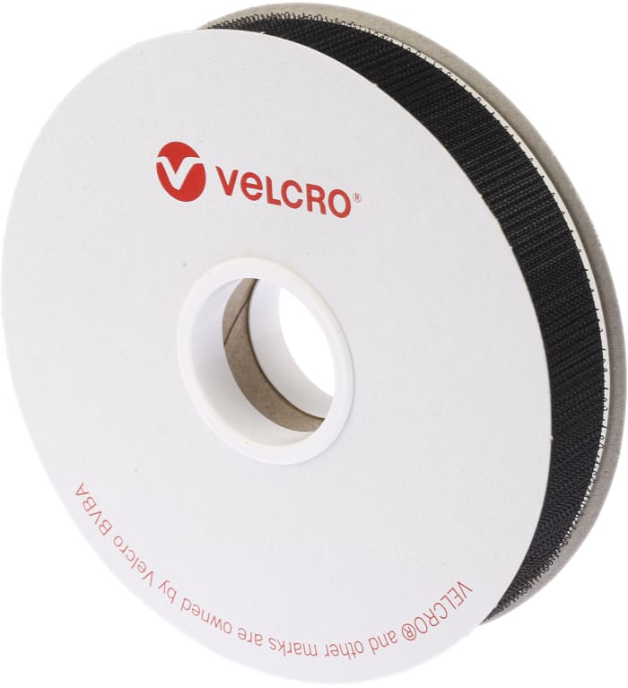 Velcro Black Hook Tape, 20mm x 5m