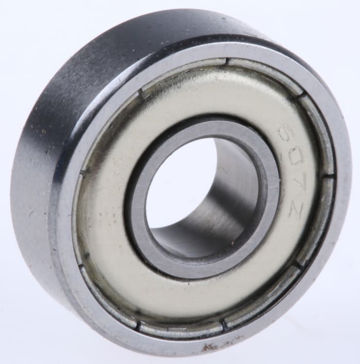 RS PRO 607-2Z Single Row Deep Groove Ball Bearing- Both Sides Shielded 7mm I.D, 19mm O.D