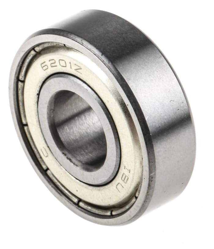 RS PRO 6201-2Z Single Row Deep Groove Ball Bearing- Both Sides Shielded 12mm I.D, 32mm O.D