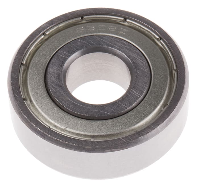 RS PRO 6302-2Z Single Row Deep Groove Ball Bearing- Both Sides Shielded 15mm I.D, 42mm O.D