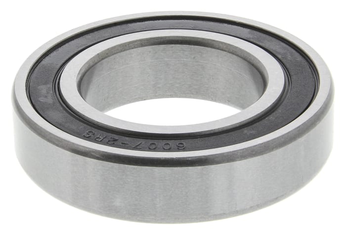 RS PRO 6007-2RS Single Row Deep Groove Ball Bearing- Both Sides Sealed 35mm I.D, 62mm O.D