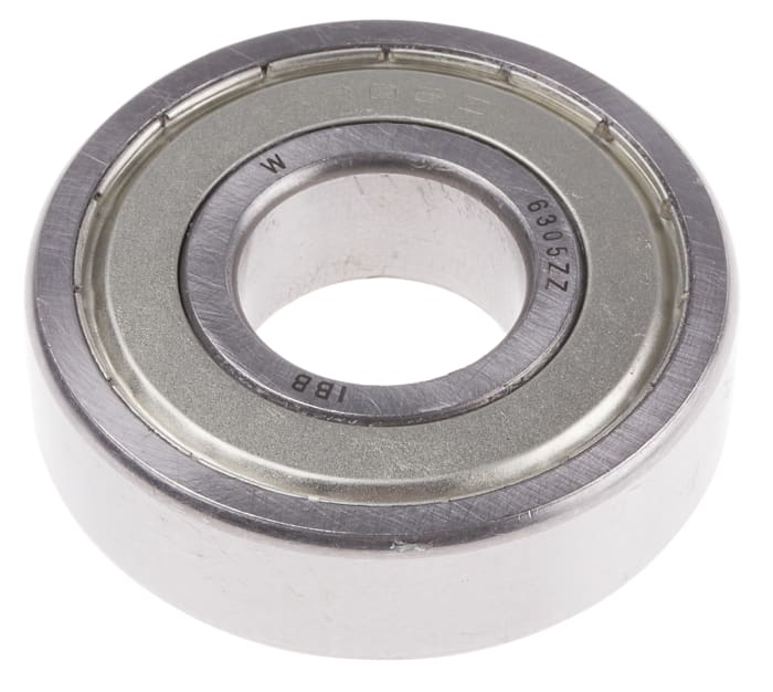 RS PRO 6305-2Z Single Row Deep Groove Ball Bearing- Both Sides Shielded 25mm I.D, 62mm O.D