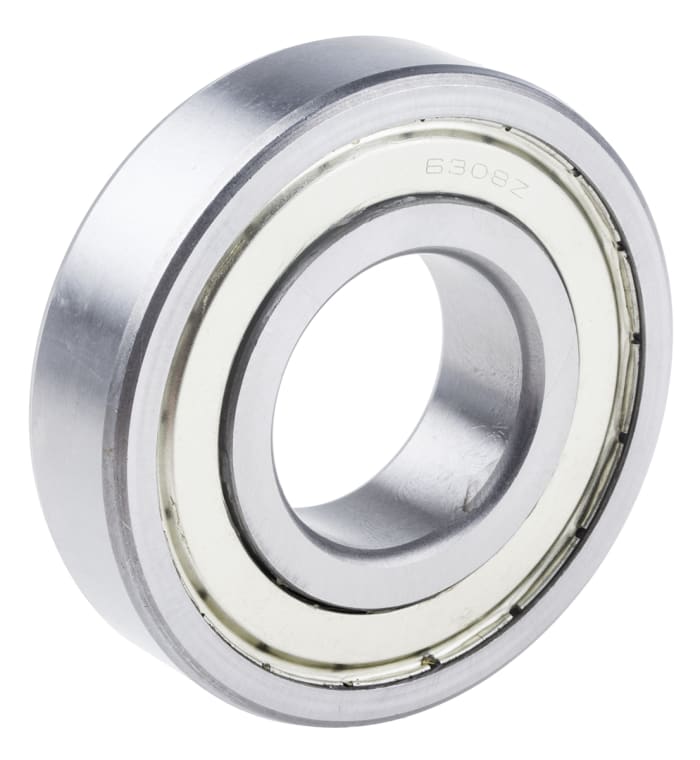 RS PRO 6308-2Z Single Row Deep Groove Ball Bearing- Both Sides Shielded 40mm I.D, 90mm O.D