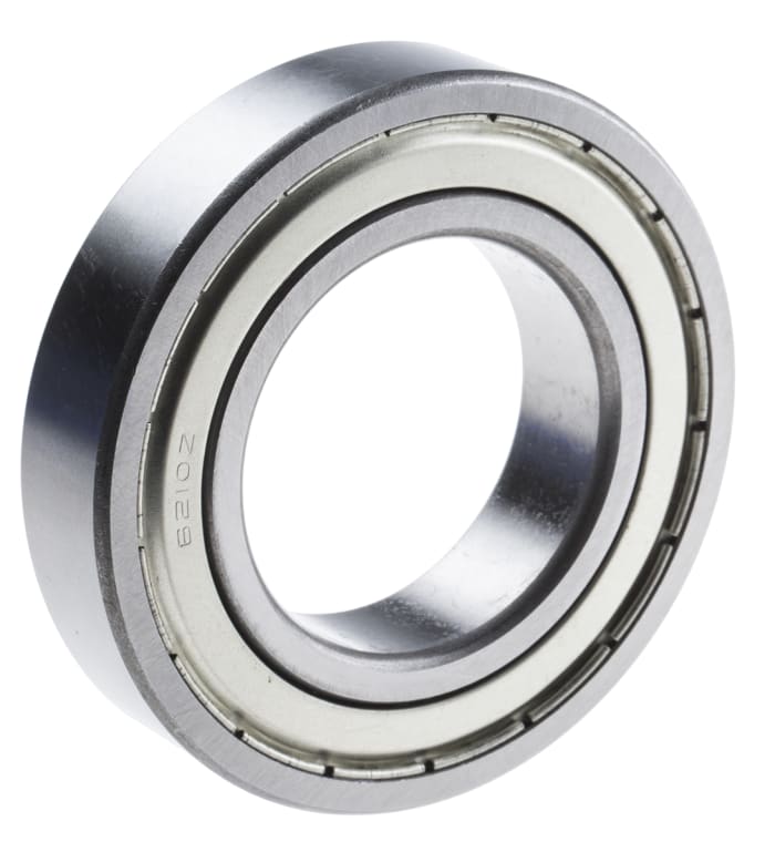 RS PRO 6210-2Z Single Row Deep Groove Ball Bearing- Both Sides Shielded 50mm I.D, 90mm O.D