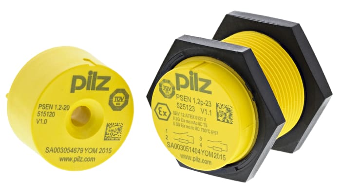 Pilz PSENmag Series Magnetic Non-Contact Safety Switch, 24V dc, Plastic Housing, 2NO, M8