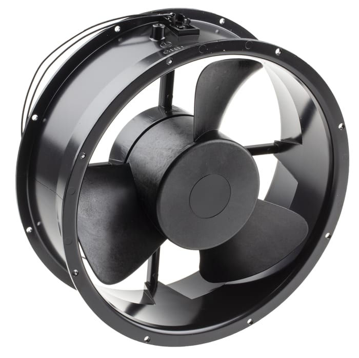 RS PRO Axial Fan, 230 V ac, AC Operation, 929.3m³/h, 33W, 290mA Max, 254 x 88.9mm