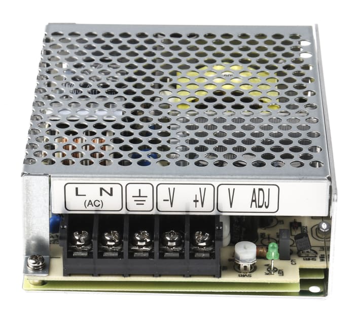 MEAN WELL Switching Power Supply, RS-75-24, 24V dc, 3.2A, 76.8W, 1 Output, 125 → 373 V dc, 88 → 264 V ac