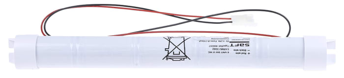 Saft NiCd 6V D Tipi Şarj Edilebilir Pil Paketi (Batarya Paketi), 5 Hücreli, Kablo Uçlu, 4000mAh
