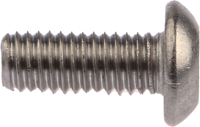 RS PRO, RS PRO Plain Button Stainless Steel Tamper Proof Security Screw, M5  x 12mm, 621-2681