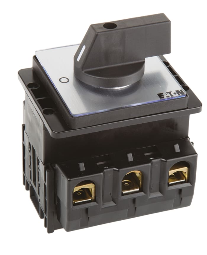 Eaton 3P Pole Panel Mount Isolator Switch - 125A Maximum Current, 45kW Power Rating, IP65