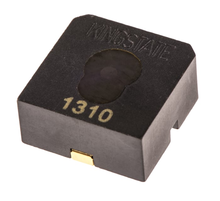 RS PRO 83dB SMD Continuous Internal Buzzer, 16.9 x 16.9 x 7.8mm, 3V dc Min, 20V dc Max
