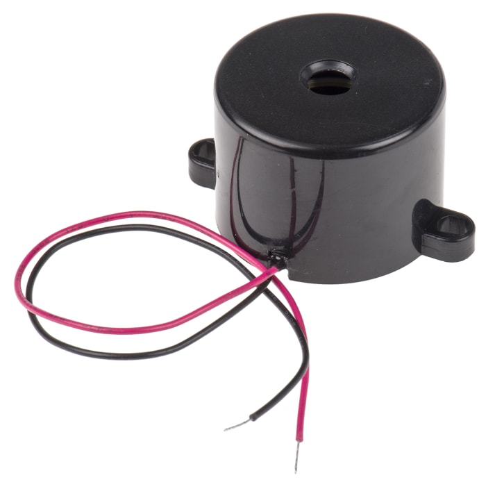 RS PRO 88 dB Panel Mount High & Low Internal 23 mm Buzzer 44 mm 3 V dc Min 18 V dc Max