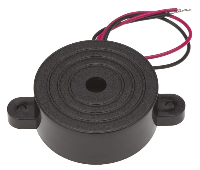 RS PRO 92dB Panel Mount Continuous Internal Buzzer, 14.8 (Dia.) x 16mm, 3V dc Min, 20V dc Max