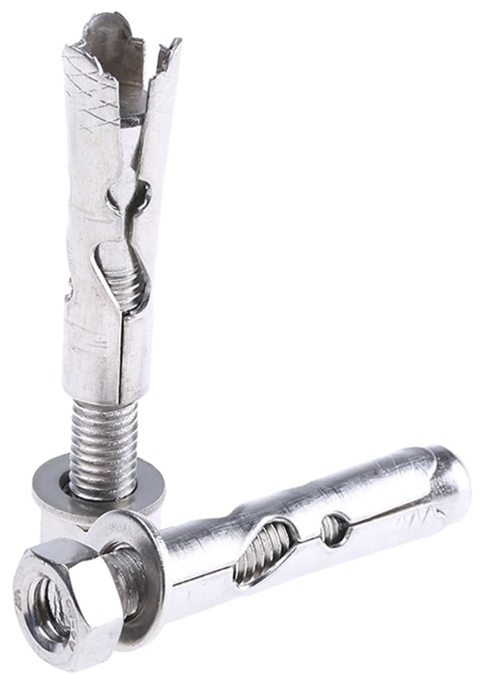 Fijación para albañilería RS PRO Acero Inoxidable, diámetro del orificio 10mm 50mm de largo