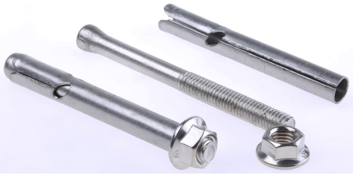 RS PRO Stainless Steel Masonry Fixing 100mm, 12mm Fixing Hole